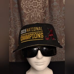 Men's Nike Alabama 2015 College National Champions Hat Crimson Tide Swoosh